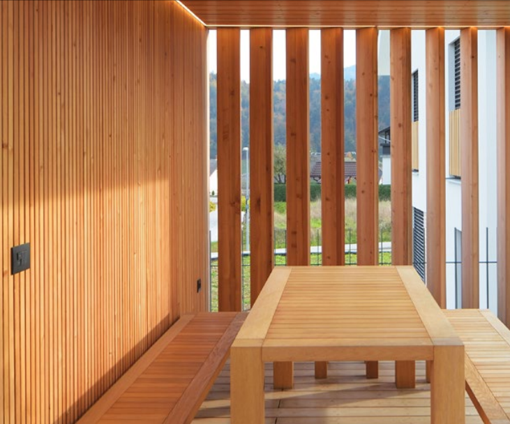 Fasada sibirski macesen